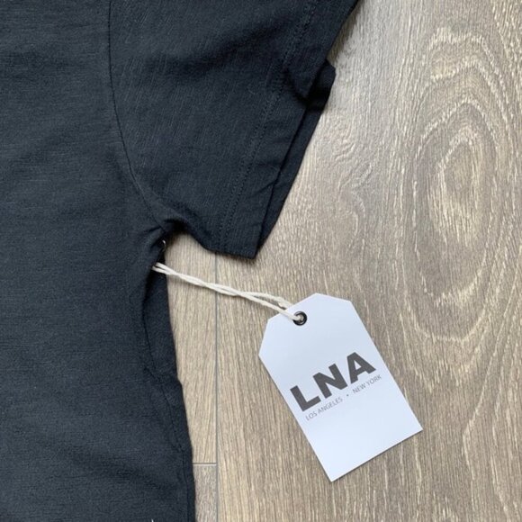 Revolve LNA Kontrol Kross Tee T-Shirt Short Sleeve Straps Black Lace up Size XS - Picture 12 of 14